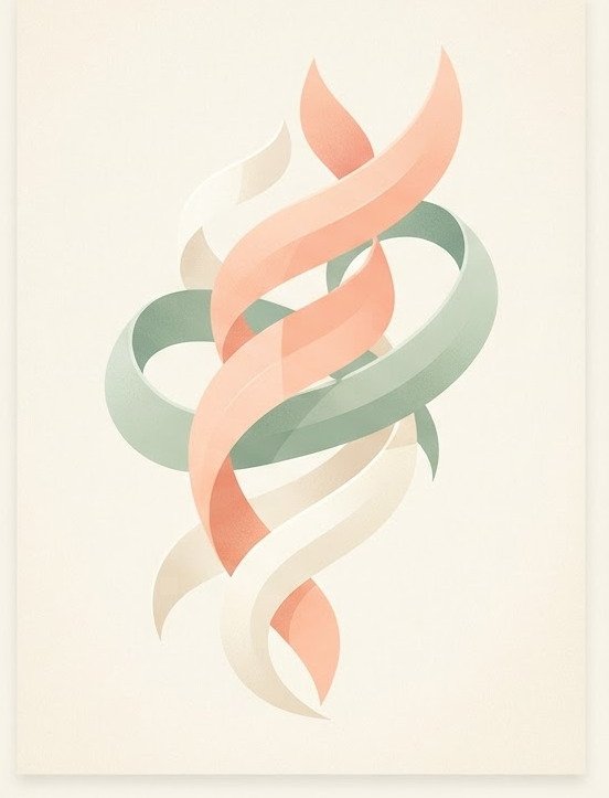Abstract botanical shapes — Minimalist Poster